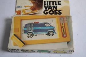 lot 307 image: Little Van Goes Sketchpad Toy with Vintage Box