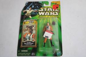 lot 311 image: Star Wars Power of the Jedi Luke Skywalker Action Figure in Original Packaging
