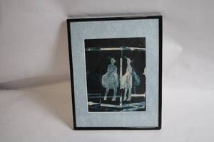 lot 324 image: Framed Ethereal Artwork Print in Blue Tones