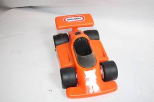 lot 338 image: Little Tikes Vintage Orange Toy Race Car