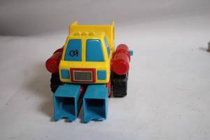 lot 342 image: Vintage Playskool Transformers-Style Red & Yellow Toy