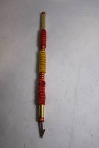 lot 347 image: Antique Fire Wick Hook Tool with Brass Body