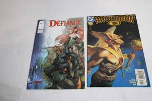 lot 404 image: Set of 2 Comic Books Defiance Issue 1 and Hawkman Issue 1