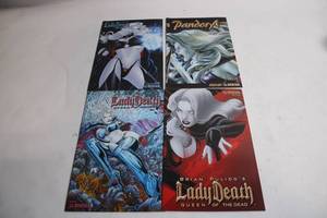 lot 411 image: Collection of 8 Lady Death and Other Graphic Novels