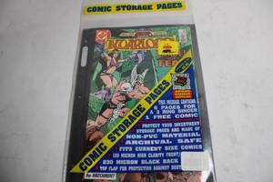 lot 412 image: Comic Storage Pages with Free Comic Book Included
