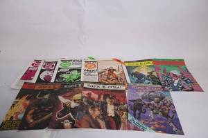 lot 416 image: Collection of Vintage Eclipse and DC Comics Promotional Flyers (1984-1986)