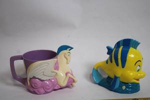 lot 506 image: Set of 2 Disney Character Mugs Featuring Pegasus and Flounder