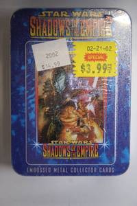 lot 510 image: Star Wars Shadows of the Empire Embossed Metal Collector Cards Tin
