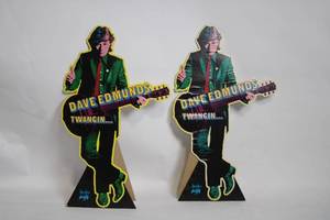 lot 525 image: Pair of Dave Edmunds Twangin... Promotional Cardboard Cutouts