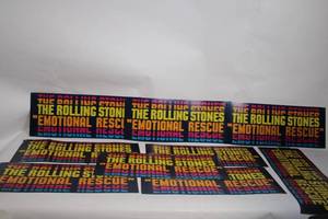lot 526 image: Collection of 11 Rolling Stones Emotional Rescue Posters