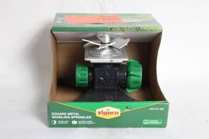 lot 8 image: Vigoro Square Metal Whirling Sprinkler