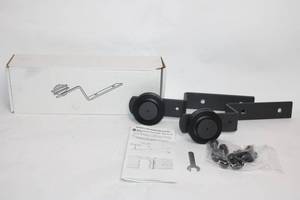 lot 61 image: Barn Door Hardware Roller Kit with Installation Accessories