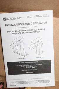 lot 71 image: Glacier Bay Adelyn 4 In. Centerset Single-Handle Bathroom Faucet