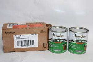 lot 73 image: Set of 2 Varathane Ultimate Spar Urethane Oil Based Clear Semi-Gloss 32 fl oz