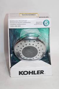 lot 76 image: Kohler Multifunction Showerhead with 6 Spray Settings