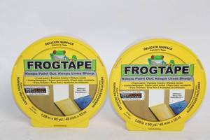 lot 93 image: Set of 2 Rolls FrogTape Delicate Surface Painters Tape