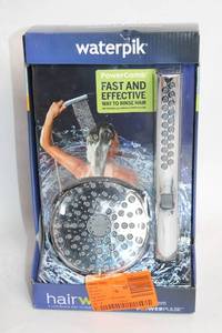 lot 102 image: Waterpik HairWand Spa System with PowerPulse Massage