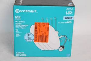 lot 116 image: Ecosmart 4-Pack 65W LED Retrofit Downlight Kit