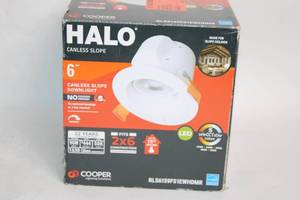 lot 118 image: Halo 6 Canless Slope Downlight with LED Dimmable Feature