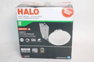 lot 124 image: HALO 8 Direct Ceiling Mount LED Retrofit Light