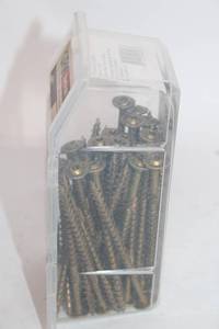 lot 150 image: Box of Wood Screws with Shear Test Results