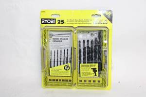 lot 164 image: Ryobi 25-Piece Quick-Change Drill Bit Set