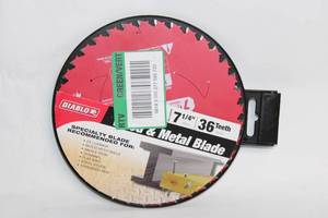 lot 183 image: Diablo 7-14 Inch 36 Teeth Wood and Metal Cutting Blade