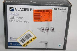 lot 193 image: Glacier Bay Aragon Chrome Tub and Shower Set