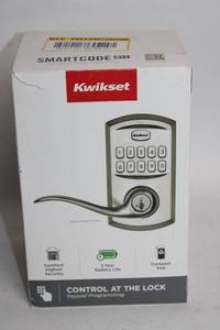 lot 195 image: Kwikset Satin Nickel Keyless Entry Smart Lock