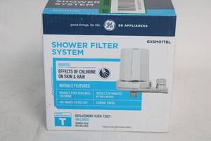 lot 197 image: GE Shower Filter System with Chrome Finish