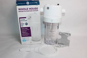 lot 215 image: GE Whole House Water Filtration System with Mounting Kit