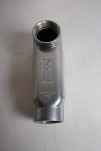 lot 239 image: RIGID Aluminum Conduit Body with Two Openings