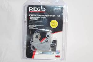 lot 257 image: RIDGID 1 Close Quarters Tubing Cutter with Spare Cutter Wheel
