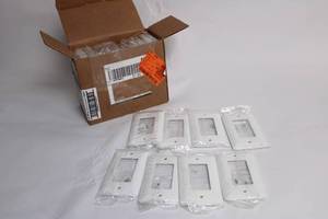 lot 260 image: Collection of 20 White Plastic Wall Plate Covers