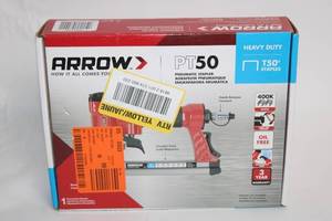 lot 262 image: Arrow PT50 Pneumatic Stapler with T50 Staples Compatibility