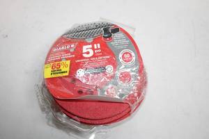 lot 308 image: Pack of Diablo 5-Inch CoarseHeavy Removal Sanding Discs - 60 Grit