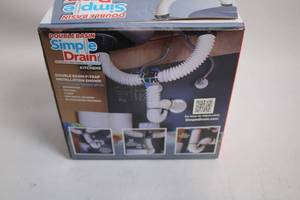 lot 350 image: Double Basin Simple Drain Kit for Kitchen Sinks