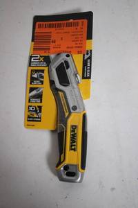 lot 367 image: DEWALT Folding Utility Knife with Blade Storage