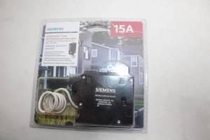 lot 383 image: Siemens 15A Combination Type Arc-Fault Circuit Interrupter QA115AFC