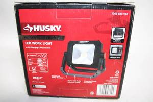 lot 392 image: Husky Rechargeable LED Work Light with USB-C Cable