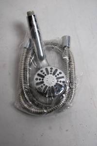 lot 411 image: Chrome Handheld Shower Head with Hose
