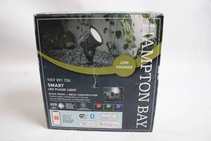 lot 417 image: Hampton Bay Smart LED Flood Light with Black Finish