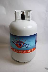lot 420 image: Flame King 20 lb Propane Cylinder with Overfill Prevention Device