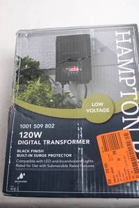 lot 424 image: Hampton Bay 120W Digital Transformer with Built-In Surge Protector