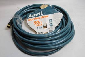 lot 449 image: Anvil 50 ft 58 in Garden Hose with Brass Connections