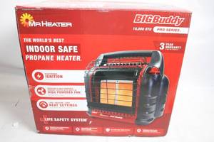 lot 471 image: Mr. Heater Big Buddy Indoor Safe Propane Heater 18,000 BTU