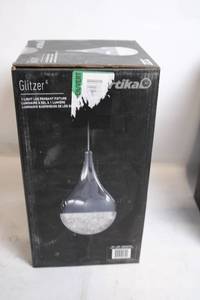 lot 483 image: Glitzer 1-Light LED Pendant Fixture in Original Box