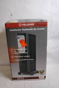lot 486 image: Pelonis Oil-Filled Radiant Heater with Adjustable Thermostat