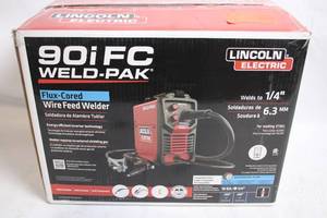 lot 496 image: Lincoln Electric 90i FC Flux-Cored Wire Feed Welder