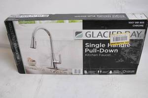 lot 498 image: Glacier Bay McKenna Single Handle Pull-Down Kitchen Faucet
